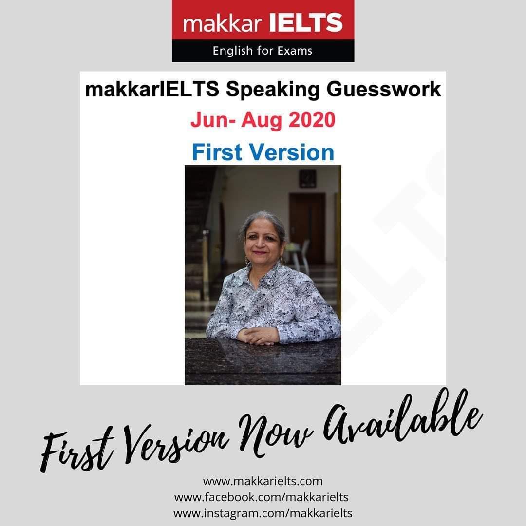 2nd 2020 Ielts Speaking Guesswork